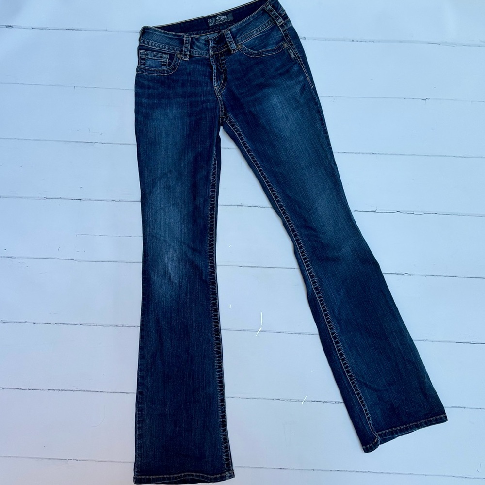 Silver Suki Jeans. Size 28 Length 36